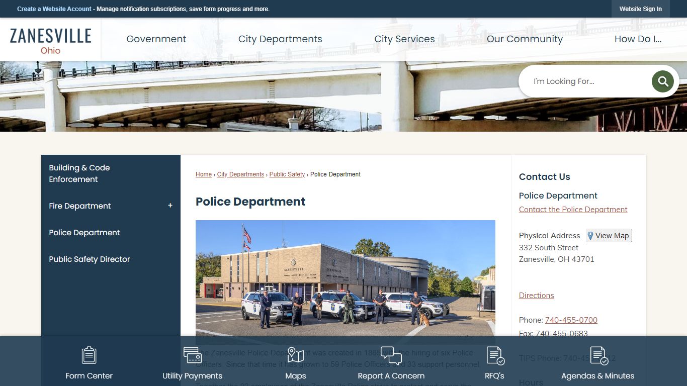 Police Department | Zanesville, OH